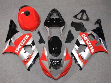 Online 2003-2004 Suzuki GSXR 1000 Motorcycle Fairings - Red Silver Black Canada