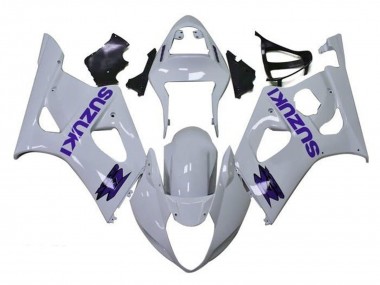 Online 2003-2004 Suzuki GSXR 1000 Motorcycle Fairings - White Purple Canada