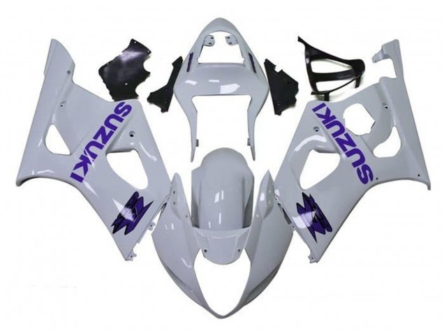 2003-2004 Suzuki GSXR 1000 Motorcycle Fairings - White Purple Canada