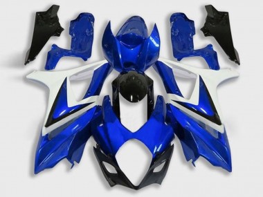 Online 2005-2006 Suzuki GSXR 1000 Motorcycle Fairing - White Blue Black Canada