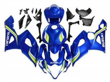 Online 2005-2006 Suzuki GSXR 1000 Motorcycle Fairings - Blue Yellow White Canada