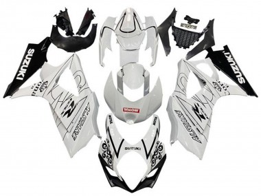 Online 2005-2006 Suzuki GSXR 1000 Motorcycle Fairings - White Black Corona Motul Canada