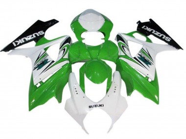 Online 2005-2006 Suzuki GSXR 1000 Motorcycle Fairings - White Green Black Canada