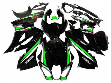 Online 2017-2024 Suzuki GSXR1000 Motorcycle Fairings - Black Green White Stripe Canada