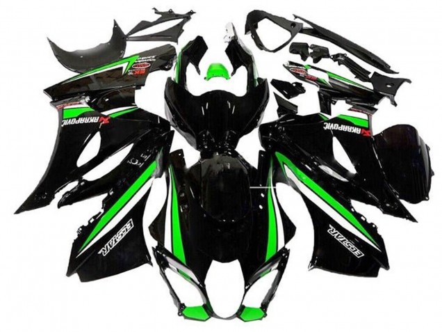 2017-2024 Suzuki GSXR1000 Motorcycle Fairings - Black Green White Stripe Canada