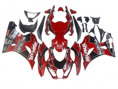 Online 2017-2024 Suzuki GSXR1000 Motorcycle Fairings - Red White Black Motul Canada
