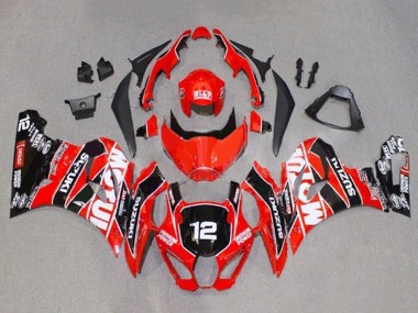 Online 2017-2024 Suzuki GSXR1000 Motorcycle Fairings - Red White Black Motul 12 Canada