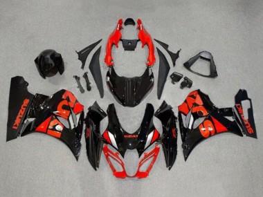 Online 2017-2024 Suzuki GSXR1000 Motorcycle Fairings - Black Red Silver Canada