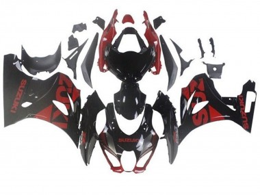 Online 2017-2024 Suzuki GSXR1000 Motorcycle Fairings - Black Dark Red Canada