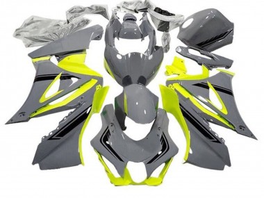 Online 2017-2024 Suzuki GSXR1000 Motorcycle Fairings - Grey Yellow Black Canada