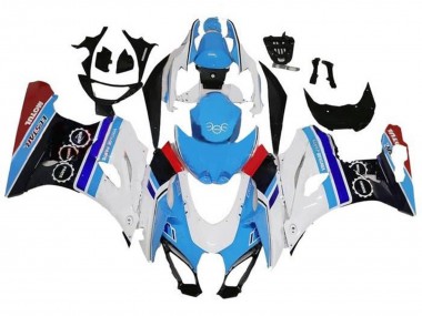 Online 2017-2024 Suzuki GSXR1000 Motorcycle Fairings - White Blue Stripe Red Canada