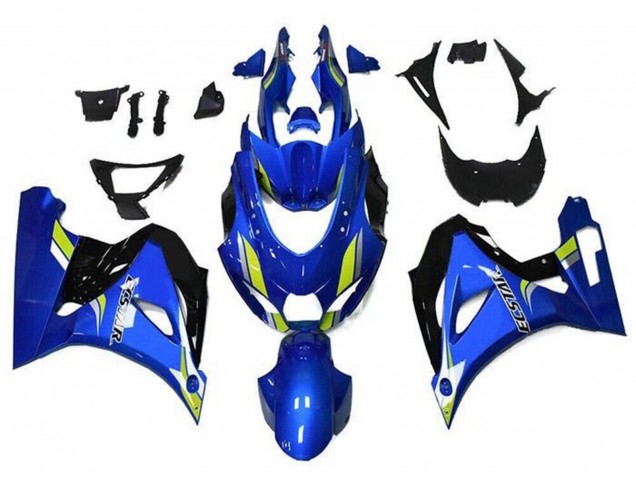 2017-2024 Suzuki GSXR1000 Motorcycle Fairings - Blue Green Black Ecstar Canada