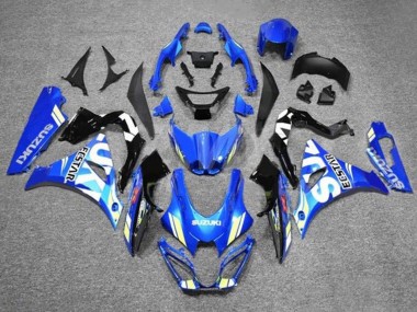 Online 2017-2024 Suzuki GSXR1000 Motorcycle Fairings - Blue White Ecstar Canada