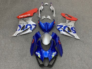Online 2017-2024 Suzuki GSXR1000 Motorcycle Fairings - Blue Silver Red Canada
