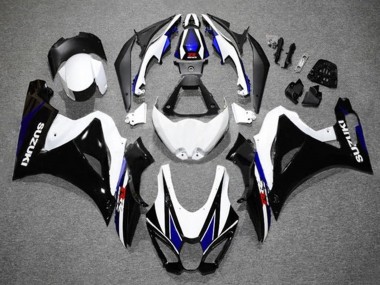 Online 2017-2024 Suzuki GSXR1000 Motorcycle Fairings - White Blue Black Canada