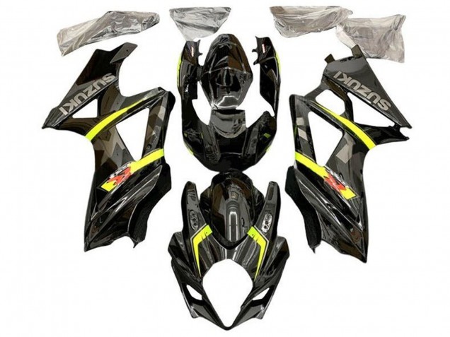 2007-2008 Suzuki GSXR 1000 Motorcycle Fairings - Black Yellow Red Grey Canada