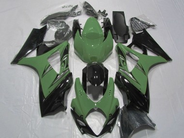 Online 2007-2008 Suzuki GSXR 1000 Motorcycle Fairing - Green Glossy Black Canada