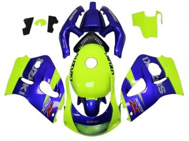 Online 1996-2000 Suzuki GSXR 600 / GSXR 750 Motorcycle Fairings - Blue Yellow Canada