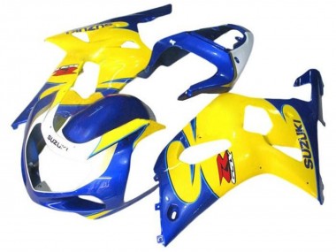 Online 2001-2003 Suzuki GSXR 600 / GSXR 750 Motorcycle Fairings - Blue Yellow White Canada