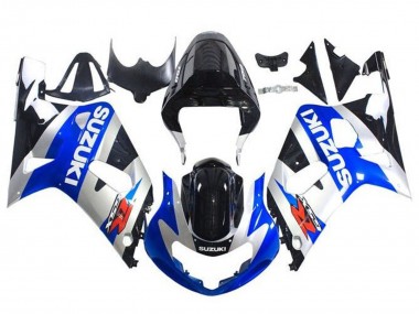 Online 2001-2003 Suzuki GSXR 600 / GSXR 750 Motorcycle Fairings - Blue Silver Glossy Black Canada