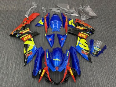 Online 2011-2024 Suzuki GSXR 600 / GSXR 750 Motorcycle Fairings - Blue Red Yellow Black Canada