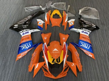Online 2011-2024 Suzuki GSXR 600 / GSXR 750 Motorcycle Fairings - Orange Blue White Black Yellow 20 Canada