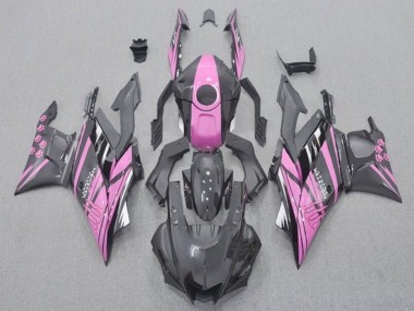 Online 2019-2021 Yamaha YZF R3/R25 Motorcycle Fairings - Pink Black Monster Canada