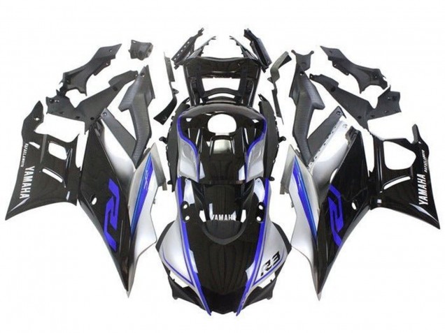 2019-2021 Yamaha YZF R3/R25 Motorcycle Fairings - Silver Blue Black Canada