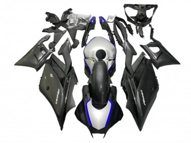 Online 2022-2024 Yamaha YZF R3/R25 Motorcycle Fairings - Silver Blue Black Carbon Fiber Style Canada