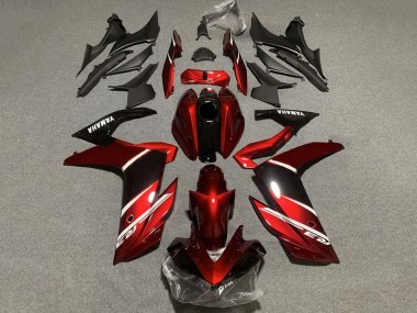 Online 2022-2024 Yamaha YZF R3/R25 Motorcycle Fairings - Red White Glossy Black Canada