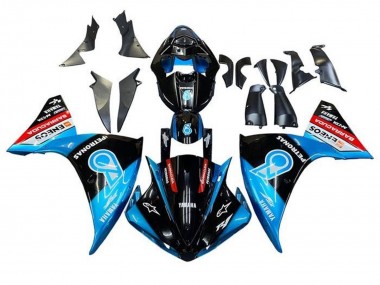 Online 2009-2011 Yamaha YZF 1000 R1 Motorcycle Fairings - Black Light Blue Red Petronas Canada