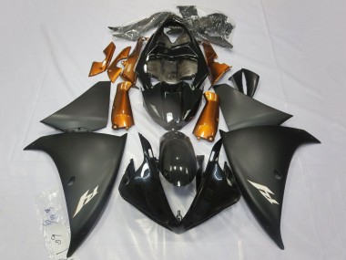 Online 2009-2011 Yamaha YZF 1000 R1 Motorcycle Fairings - Glossy Black Matte Black Orange Canada