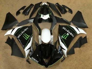 Online 2009-2011 Yamaha YZF 1000 R1 Motorcycle Fairings - White Black Green Monster Energy Canada