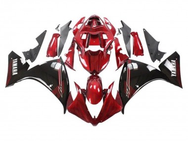 Online 2009-2011 Yamaha YZF 1000 R1 Motorcycle Fairings - Red Glossy Black Canada