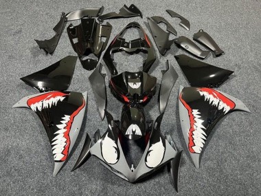 Online 2009-2011 Yamaha YZF 1000 R1 Motorcycle Fairings - Grey Black Red White Shark Canada