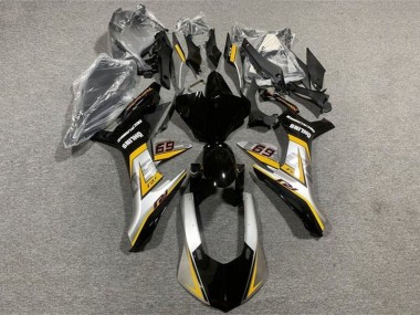 Online 2015-2019 Yamaha YZF 1000 R1 Motorcycle Fairings - Silver Yellow Glossy Black Canada