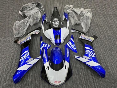 Online 2015-2019 Yamaha YZF 1000 R1 Motorcycle Fairings - White Blue Black Milwaukee Canada