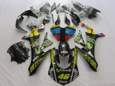 Online 2015-2019 Yamaha YZF 1000 R1 Motorcycle Fairings - Yellow Blue Red Black Green Monster MoviStar Semakin Didepan ENEOS 46 Canada