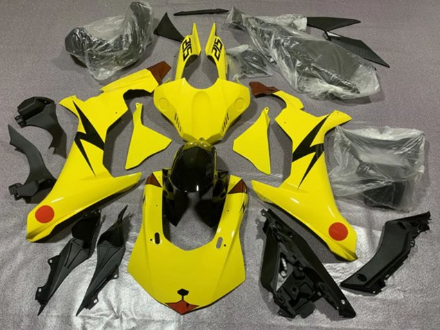 2020-2025 Yamaha YZF 1000 R1 Motorcycle Fairings - Yellow Red Pikachu Canada