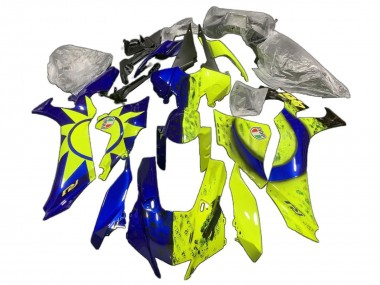 Online 2020-2025 Yamaha YZF 1000 R1 Motorcycle Fairings - Blue Yellow Sun Moon Canada