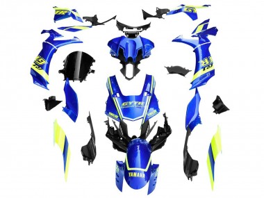 Online 2020-2025 Yamaha YZF 1000 R1 Motorcycle Fairings - Blue Yellow White GYTR Canada