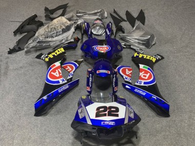 Online 2020-2025 Yamaha YZF 1000 R1 Motorcycle Fairings - Blue White Black Red Pata Canada