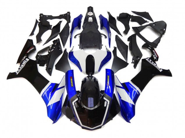 2020-2025 Yamaha YZF 1000 R1 Motorcycle Fairings - Blue White Black Akropovic Canada
