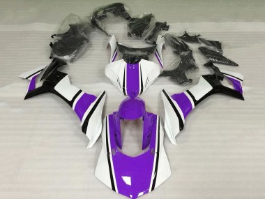 Online 2020-2025 Yamaha YZF 1000 R1 Motorcycle Fairing - White Purple Glossy Black Canada