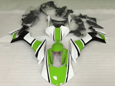 Online 2020-2025 Yamaha YZF 1000 R1 Motorcycle Fairing - White Green Glossy Black Canada