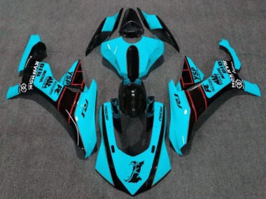 Online 2020-2025 Yamaha YZF 1000 R1 Motorcycle Fairings - Turquoise Blue Red Glossy Black Canada