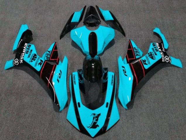 2020-2025 Yamaha YZF 1000 R1 Motorcycle Fairings - Turquoise Blue Red Glossy Black Canada