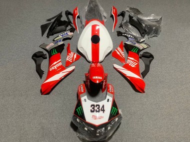 Online 2020-2025 Yamaha YZF 1000 R1 Motorcycle Fairing - White Red Black Green Monster Milwaukee Canada