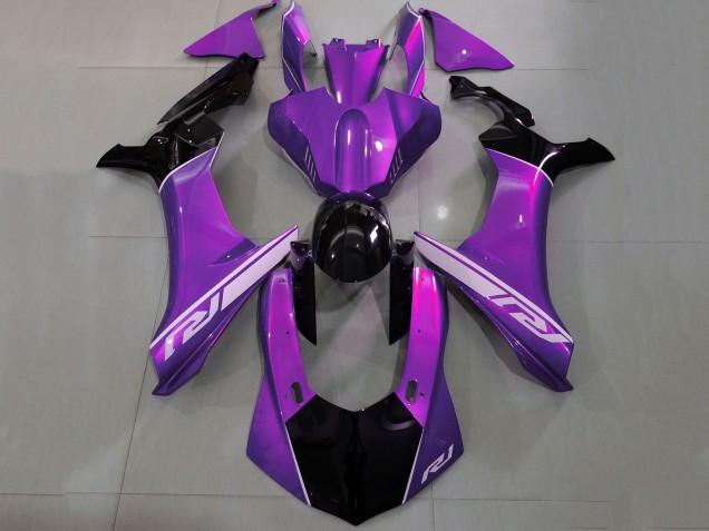 2020-2025 Yamaha YZF 1000 R1 Motorcycle Fairings - Purple Silver Glossy Black Canada