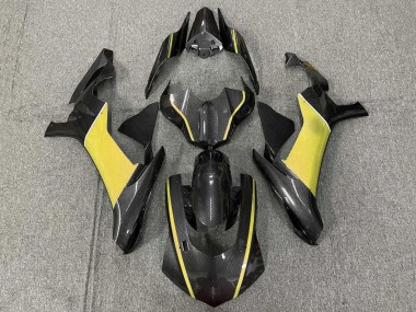 Online 2020-2025 Yamaha YZF 1000 R1 Motorcycle Fairings - Faux Carbon Fiber Yellow Canada